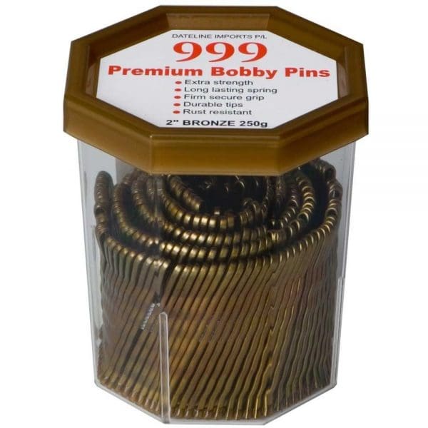 999 Premium Bobby Pins 2" Bronze 250g
