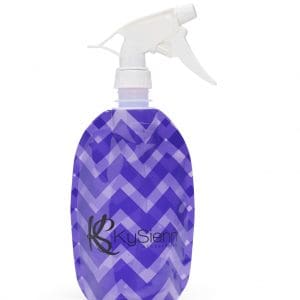 KySienn Flat Water Bottle Purple Chevron