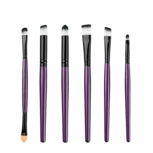 KySienn 6PCS Purple Eye and Lip Makeup Brush Set