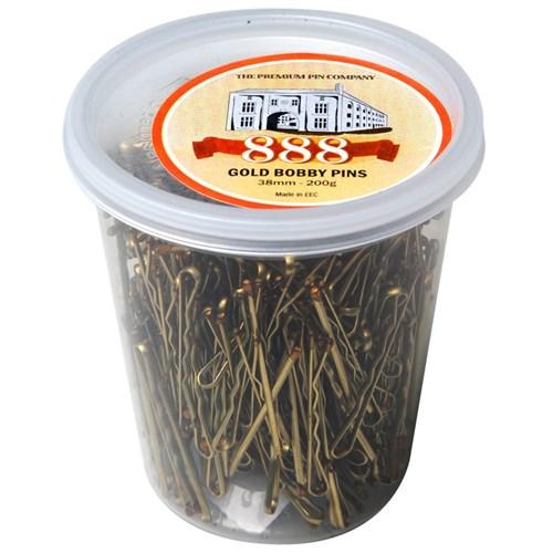 888 1.5in Gold Bobby Pins 250gram